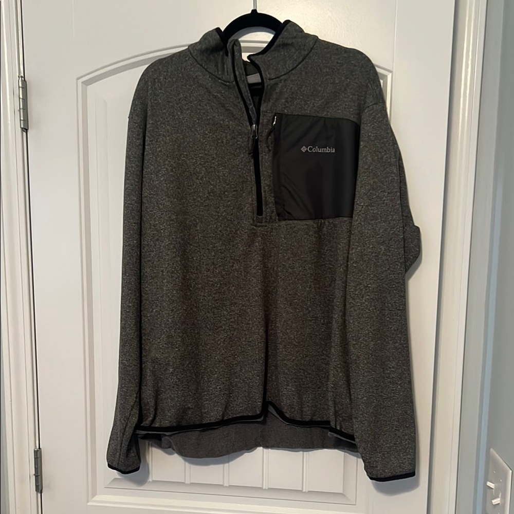 Columbia Dark Gray Fleece Jacket XXL